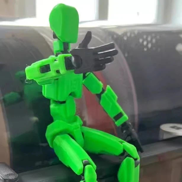 Versatile multi-jointed robotic action figure with customizable posing and design capabilities