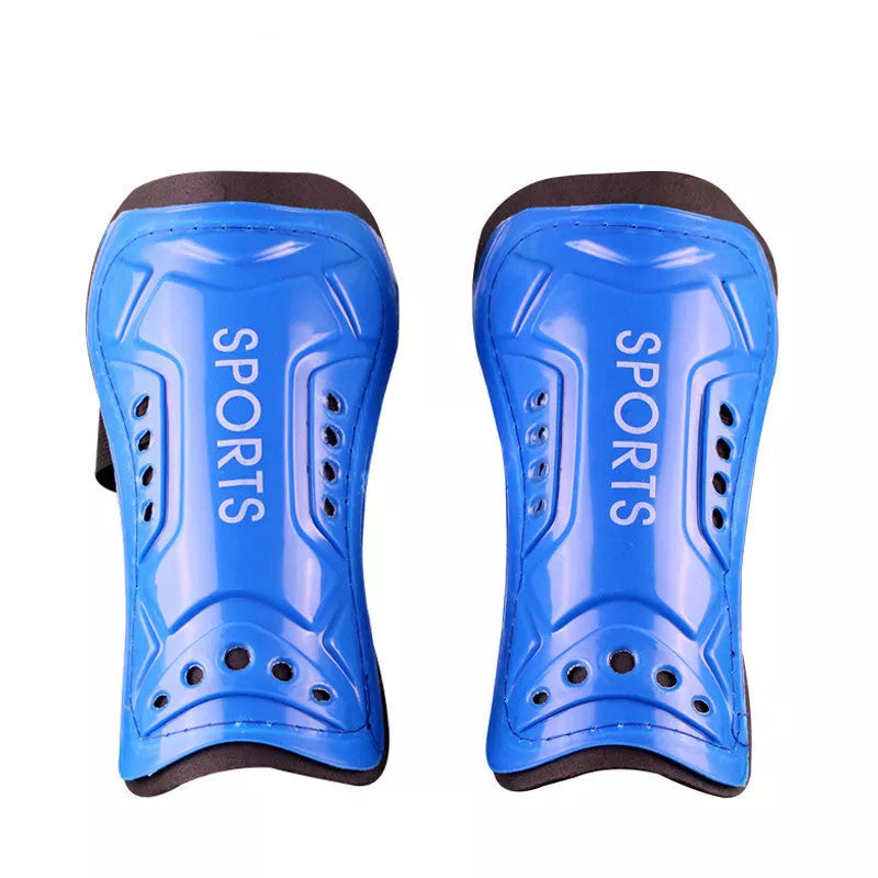 Football strap shin guards in multiple colors for secure leg protection