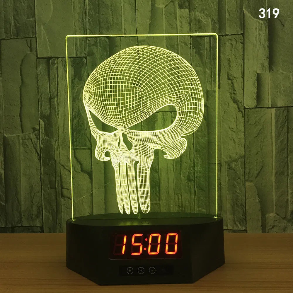 Glowing 3D dolphin LED night light on a table with remote control