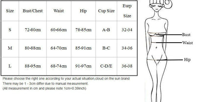 Black women's bikini swimsuit with metal ring straps on long backless design