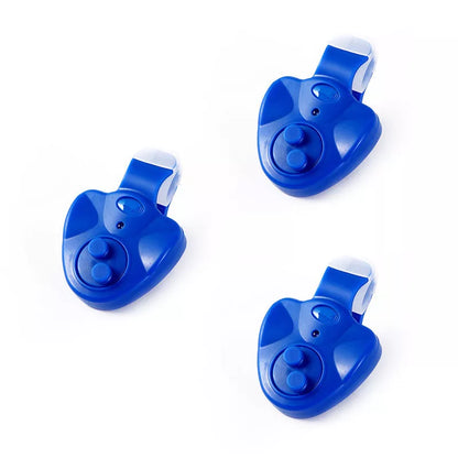 Night fishing intelligent bite alarm with LED warning light for enhanced visibility