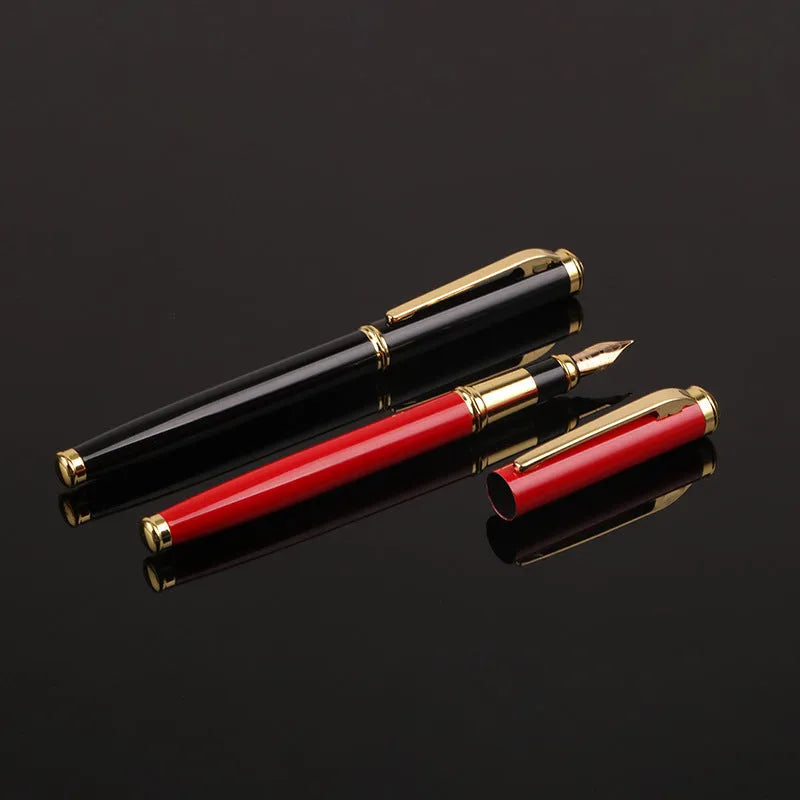 Metal ballpoint pen with 0.5mm tip in red and black colour options