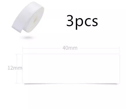 Pure color label thermal paper rolls for home and office organization