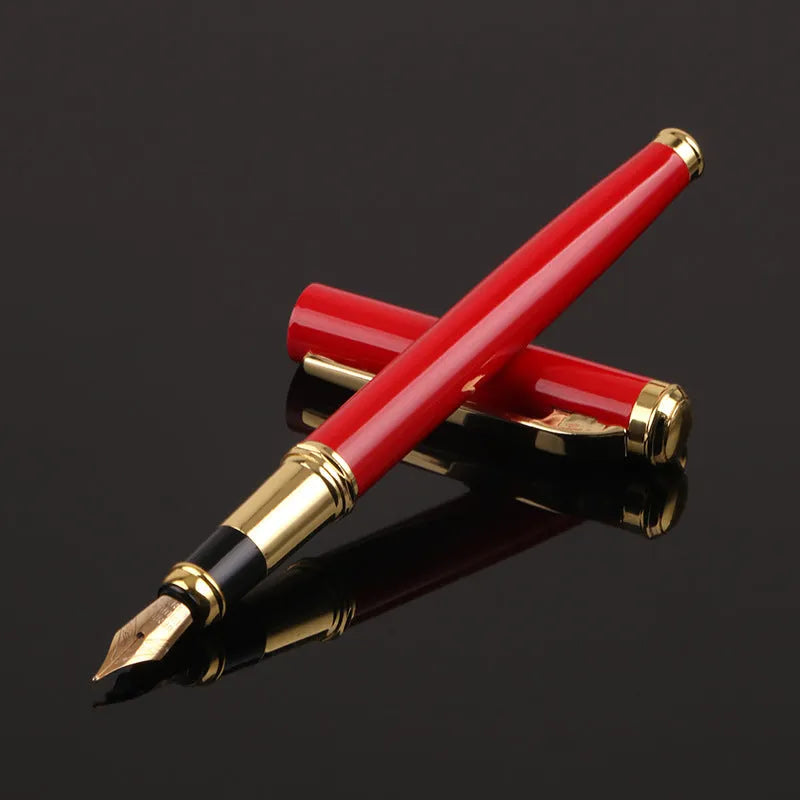 Metal ballpoint pen with 0.5mm tip in red and black colour options