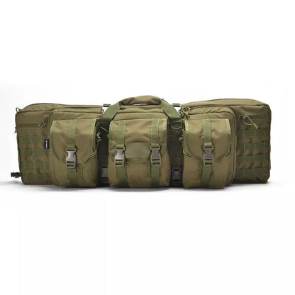 Tactical multifunctional backpack in khaki, black, or army green with 45L capacity and waterproof fabric