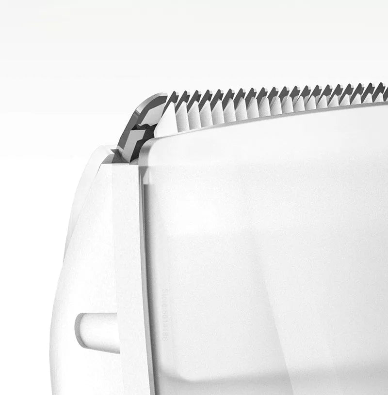 Automatic vacuum hair trimmer for babies with USB charging, blue and white options