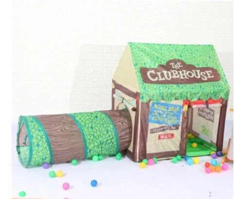 Children's play tent with transfer printing decoration measuring 120cm wide by 120cm deep by 110cm high