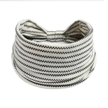 Bohemian cloth yoga sports headband with floral and polka dot patterns, available in multiple colours.