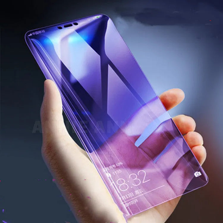 Tempered glass front film screen protector in violet light for Vivo X27 PRO, S1, X27, V15 and IQOO.