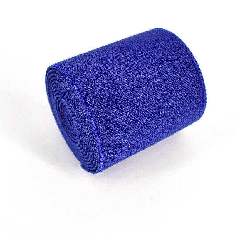 5cm wide fashion colour elastic band in ten colours including black, brown and royal blue