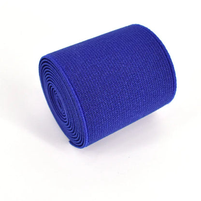5cm wide fashion colour elastic band in ten colours including black, brown and royal blue