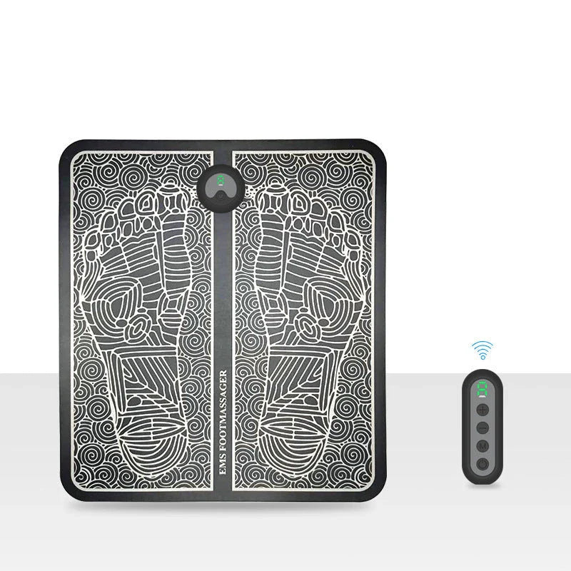 Wireless Rechargeable Foot Massager with Remote Control - Customizable Vibration Modes and Adjustable Intensity for Ultimate Relaxation