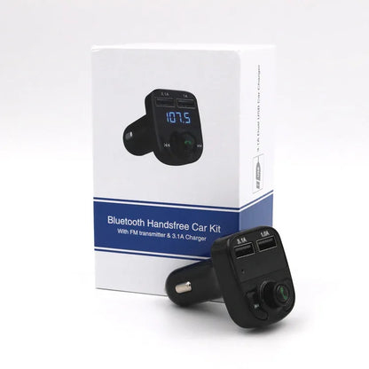 HY82 car MP3 player and Bluetooth adapter for cigarette lighter installation with USB ports