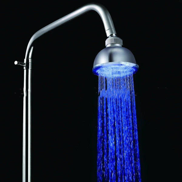 Luxurious 7-color changing LED shower head with adjustable, water-saving design