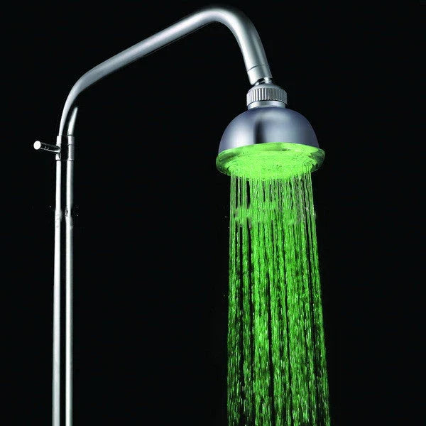 Luxurious 7-color changing LED shower head with adjustable, water-saving design