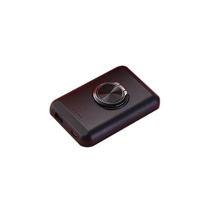Magnetic back clip portable power bank with 5000mAh capacity measuring 85x55x12.5mm