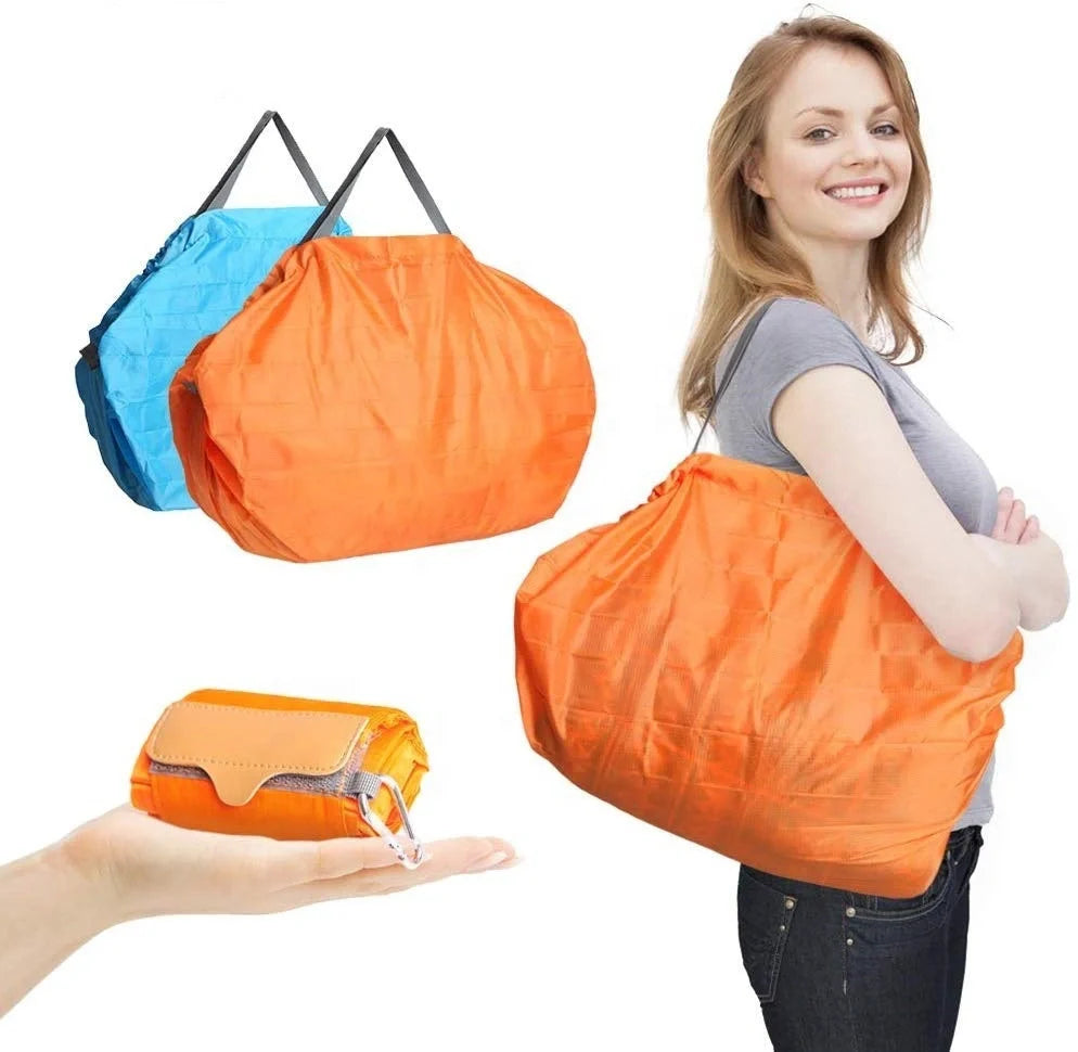 Dorathye Foldable Waterproof Shopping Bags in various colors, showcasing large capacity and durable design