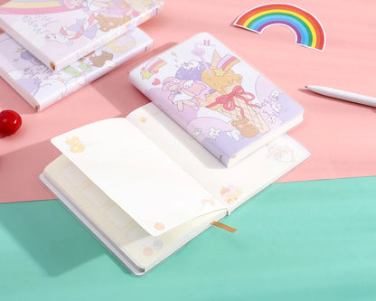 Waterproof A6 notepad with PU cover showing amusement park design and over 100 pages