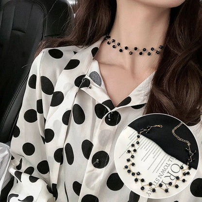 Personalized necklace collar with variety of pearl, crystal, and sequin designs for elevated style and comfort