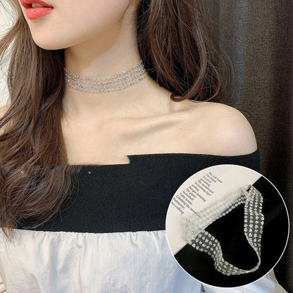 Personalized necklace collar with variety of pearl, crystal, and sequin designs for elevated style and comfort