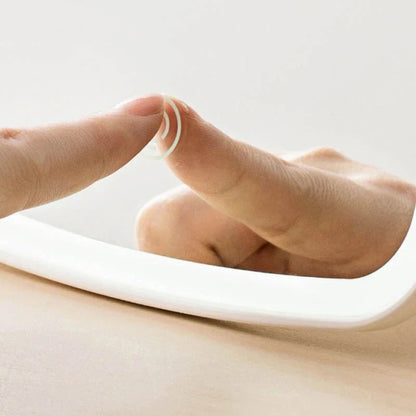 Adjustable LED makeup mirror with customizable lighting settings and high-definition glass for a flawless beauty routine