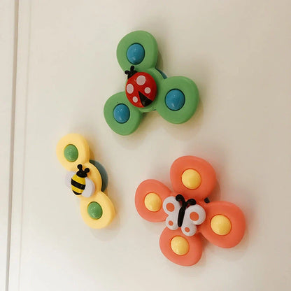 Kids insect spinner rattle bath toy for toddlers, durable and waterproof