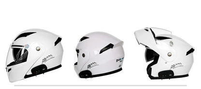 Premium Motorcycle Bluetooth Helmet with advanced features like Bluetooth connectivity, DOT/ECE safety certification, and comfortable, adjustable design.