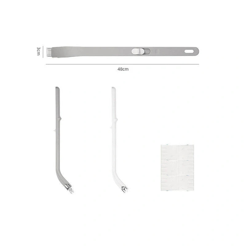 Disposable toilet brush set with replaceable heads for hygienic bathroom cleaning