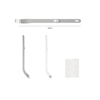 Disposable toilet brush set with replaceable heads for hygienic bathroom cleaning