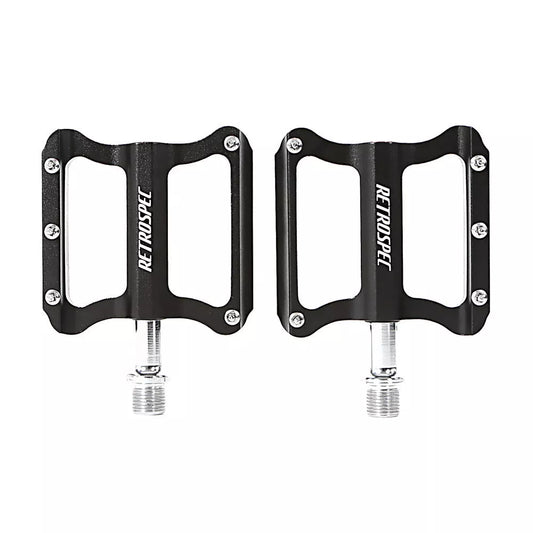 Lightweight aluminum mountain bike pedals with anti-skid nails and sealed bearings