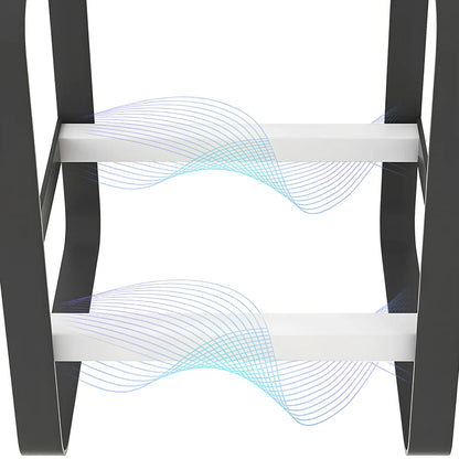 Carbon steel kitchen dish storage rack in L size, 30cm long single layer, no installation, holds 20 plates