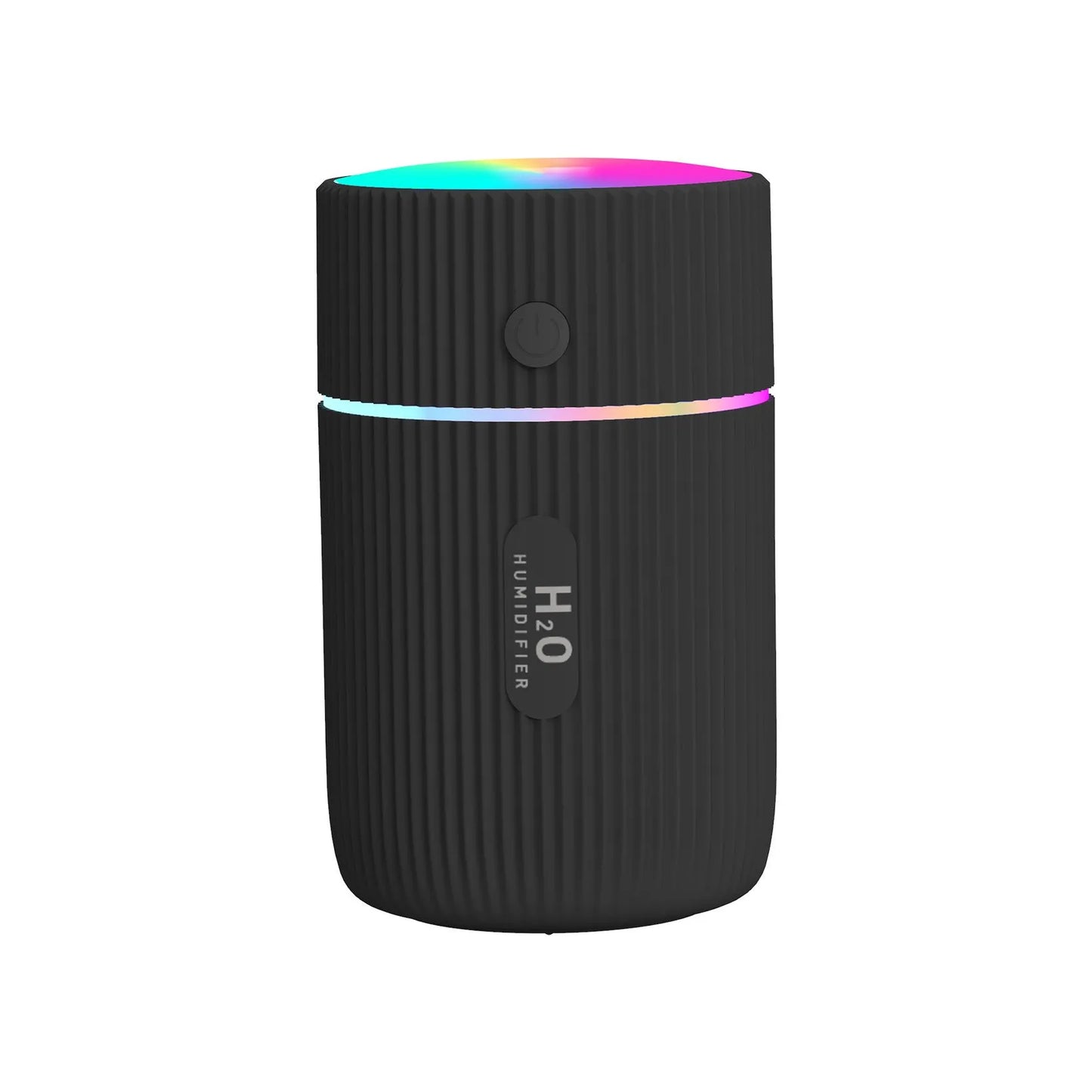 Portable USB humidifier diffuser in black, green, pink, or white with 240ml water tank