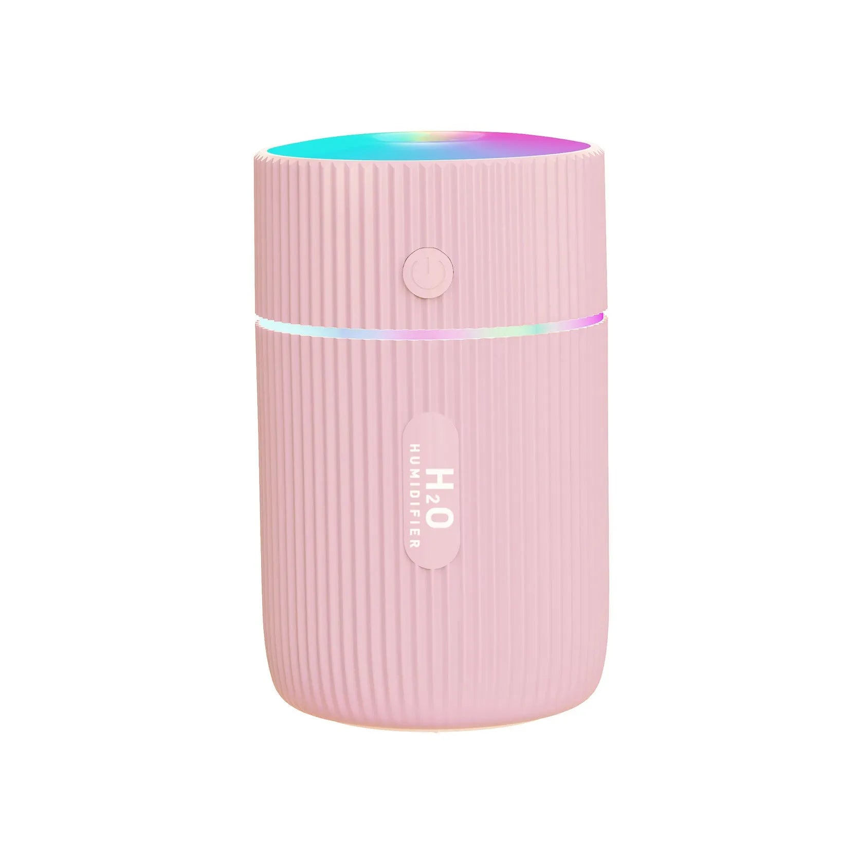 Portable USB humidifier diffuser in black, green, pink, or white with 240ml water tank