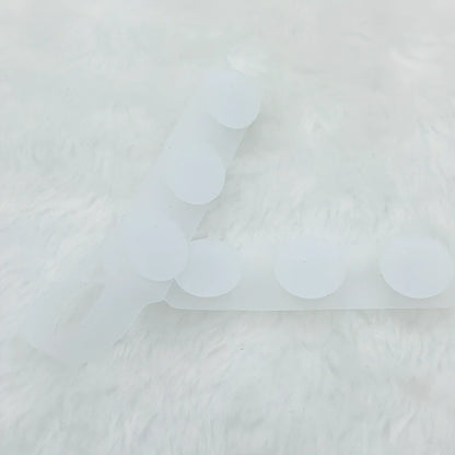 Silicone mask extension strap showing 1.5cm width and colour options including transparent