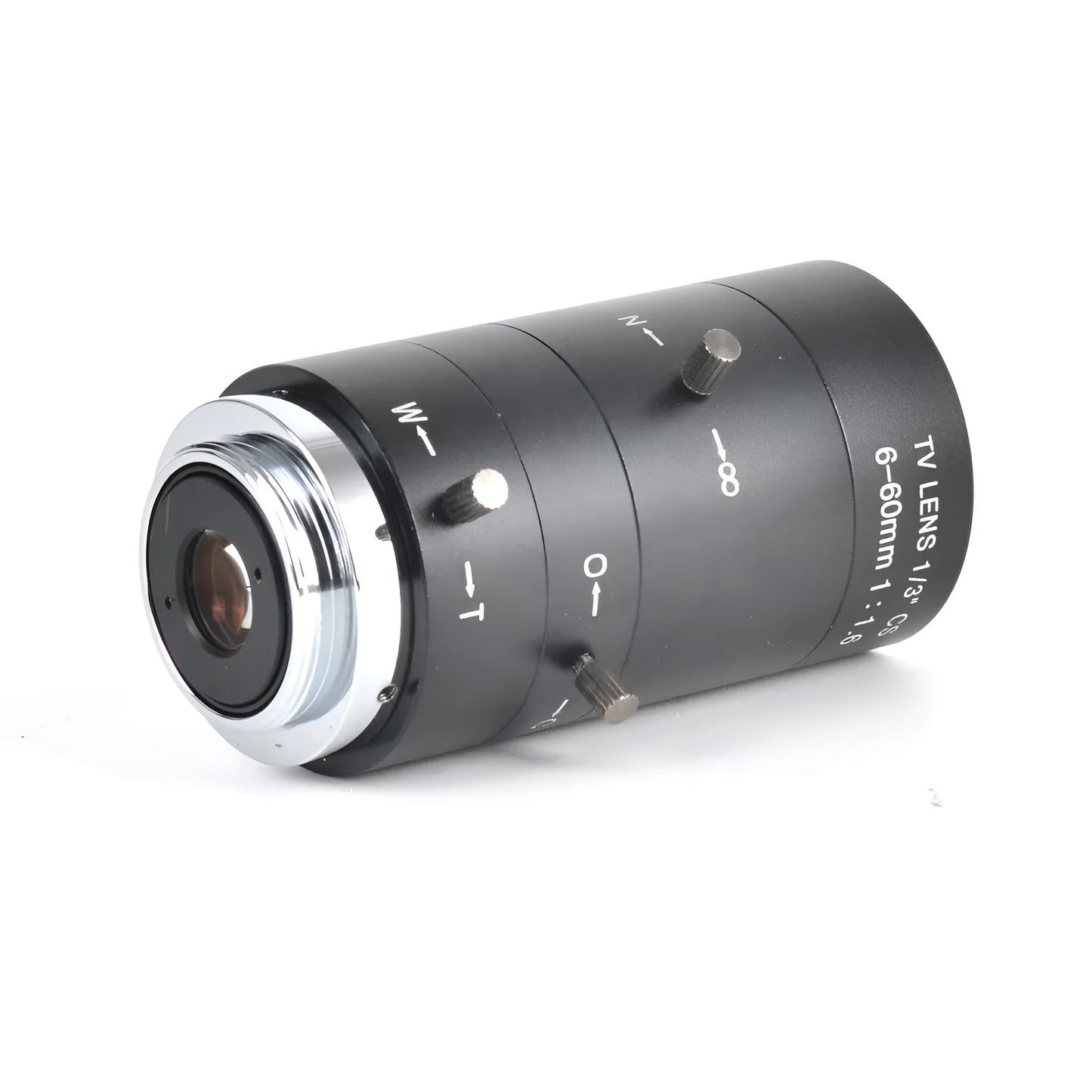 Black 6-60mm manual aperture CS mount camera lens for 1/3 inch security cameras