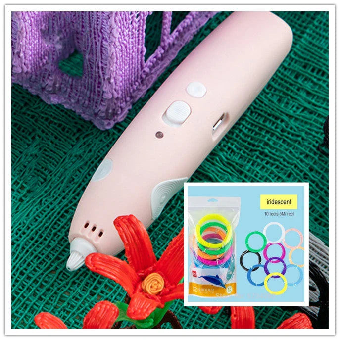 A versatile 3D printing pen with adjustable temperature, eco-friendly materials, and vibrant color options for unleashing your creativity.