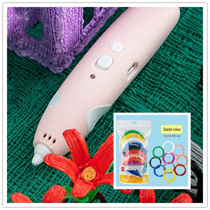 A versatile 3D printing pen with adjustable temperature, eco-friendly materials, and vibrant color options for unleashing your creativity.