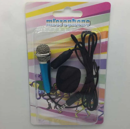 T3 mini condenser microphone with 3.5mm connector for Android phones in blue, gold, red, and silver colours