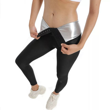 Women's high-waisted fitness pants in milk silk fabric for workouts