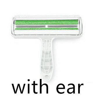 ABS pet hair remover tool in red and blue for efficient cleaning of furniture and carpets