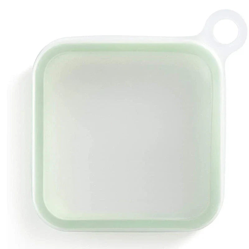 Silicone Sandwich Toast Box - Microwave and Fridge-Safe Portable Lunch Container