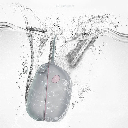 Foldable Portable Electric Tooth Flush in black and silver grey, compact design for travel