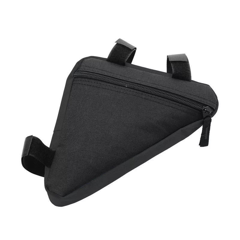 Mini Triangle Bicycle Bag in black, red, or blue for waterproof storage