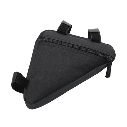 Mini Triangle Bicycle Bag in black, red, or blue for waterproof storage