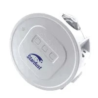 USB-powered Ocean Star Projection Night Light with rotating lamp body on a table.