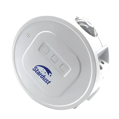 USB-powered Ocean Star Projection Night Light with rotating lamp body on a table.