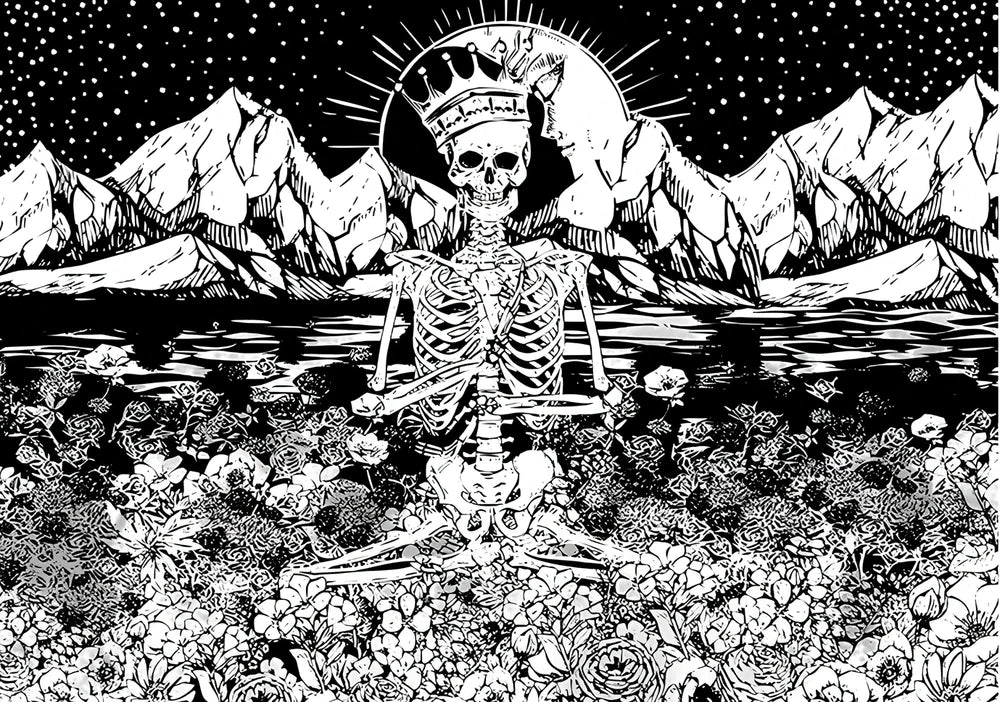 European-style geometric abstraction Halloween polyester tapestry, 200x150cm square hanging with machine-woven patterns