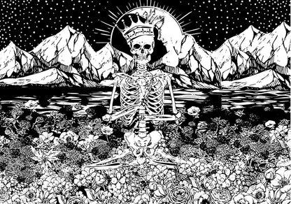 European-style geometric abstraction Halloween polyester tapestry, 200x150cm square hanging with machine-woven patterns