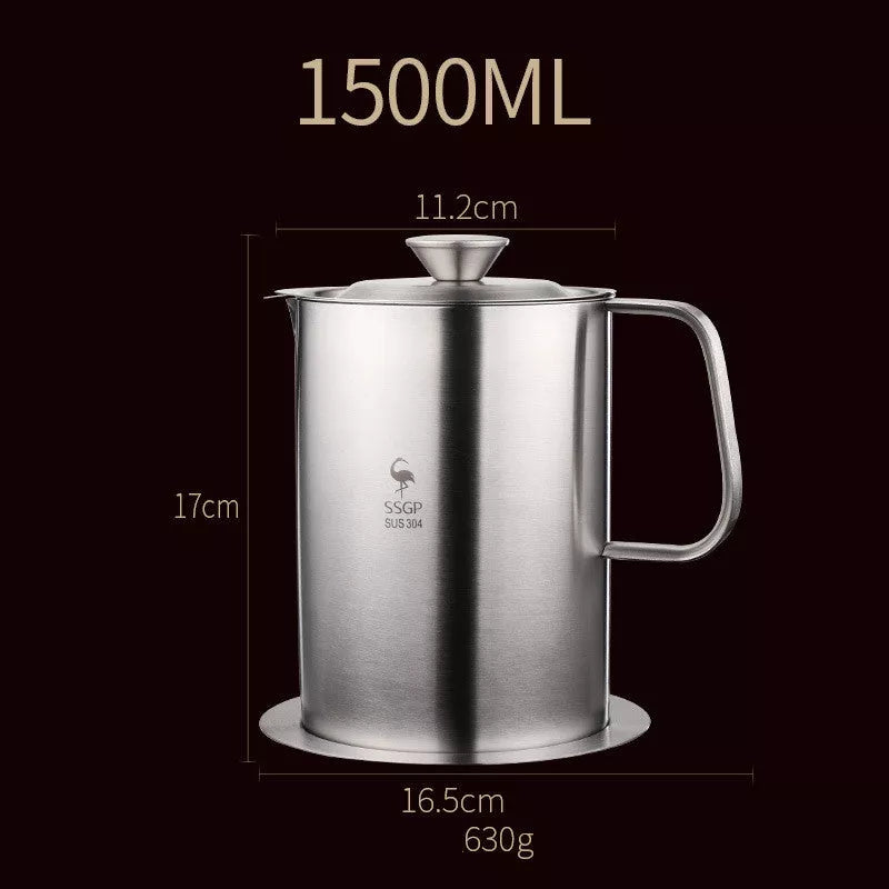 304 stainless steel oil filter pot with brushed polishing finish