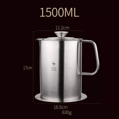304 stainless steel oil filter pot with brushed polishing finish